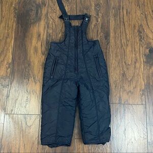 max active size 4 unisex black snow bib overalls s